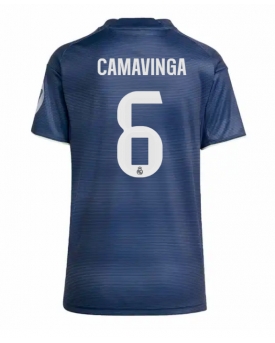 Billige Fotballdrakt Real Madrid Eduardo Camavinga #6 Replika Bortedrakt Dame 2025-26 Kortermet Billige Fotballdrakt Real Madrid Eduardo Camavinga #6 Replika Bortedrakt Dame 2025-26 Kortermet